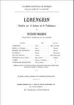 Richard Wagner: Lohengrin Chant-Piano (Francais Seul Product Image
