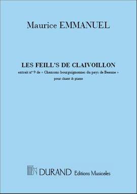 Maurice Emmanuel: Les Filles-Clavoillon