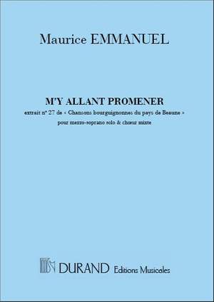 Maurice Emmanuel: M'Y Allant Promener Choeurs