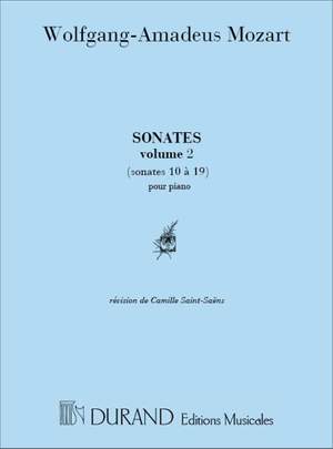 Wolfgang Amadeus Mozart: Sonates (N. 10-19)