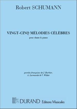 Robert Schumann: 25 Melodies Celebres