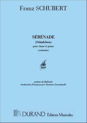 Franz Schubert: Sérénade pour Chant & Piano (Contralto)