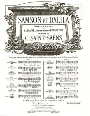 Camille Saint-Saëns: Samson Et Dalila no6bis Le Meme