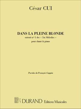 César Cui: Dans La Plaine Blonde