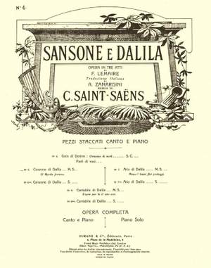 Camille Saint-Saëns: Sansone e Dalila no 6 - Canzone di Dalila