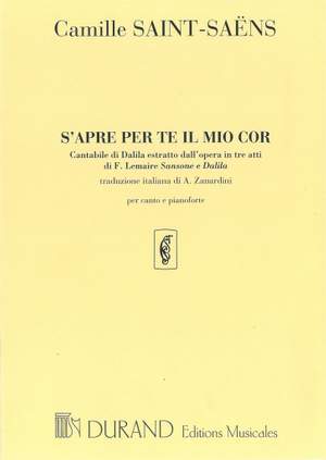 Camille Saint-Saëns: S'Apre per te il moi cor - Cantabile di Dalida