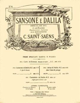 Camille Saint-Saëns: Coro di Donne no 4 Samson et Dalila