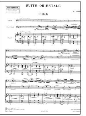 Bonis Melanie: Suite Orientale, Pour Piano, Violon Et Violoncelle