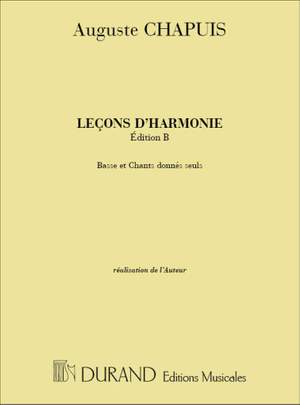 Auguste Chapuis: Lecons D'Harmonie -  Edition B