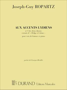 Joseph Guy Ropartz: Oedipe A Collonne N 1 Aux Accents ...