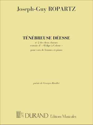 Joseph Guy Ropartz: Oedipe A Collonne N 2 Tenebreuse ... Choeur-Piano