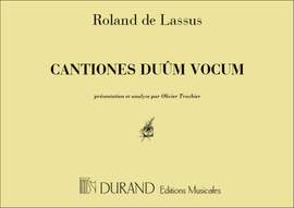Orlando di Lasso: Cantiones Duum Vocum Presentation Et Analyse