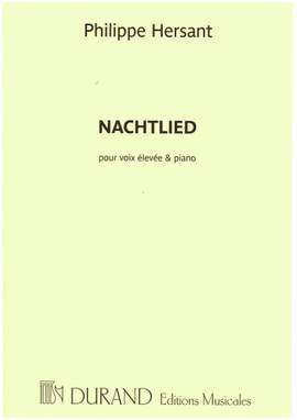 Philippe Hersant: Nachtlied, Sur Un Poeme De Georg Trakl