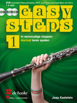 Jaap Kastelein_Klaas de Jong: Easy Steps 1 klarinet