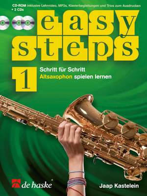 Jaap Kastelein: Easy Steps 1 Altsaxophon