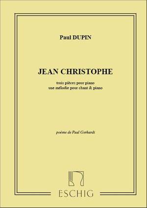 Jean-Christophe Dupin: Les 3 Pieces Piano