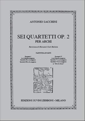 Antonio Sacchini: Quartetto I In Si Bemolle Maggiore