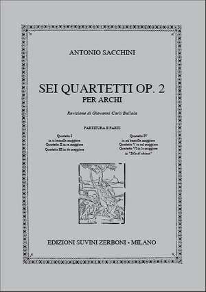 Antonio Sacchini: Quartetto II In Re Maggiore