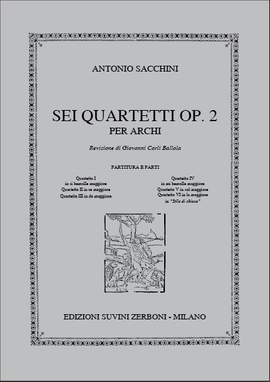 Antonio Sacchini: Quartetto III In Do Maggiore