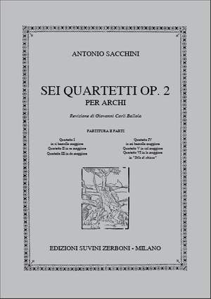 Antonio Sacchini: Quartetto III In Do Maggiore