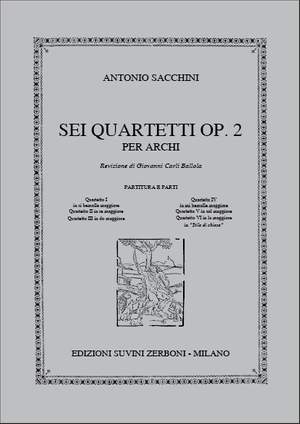 Antonio Sacchini: Quartetto IV In Mi Bemolle Maggiore