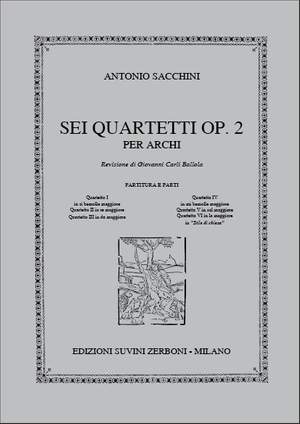 Antonio Sacchini: Quartetto V In Sol Maggiore