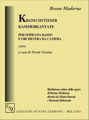 Bruno Maderna: Kranichsteiner Kammerkantate