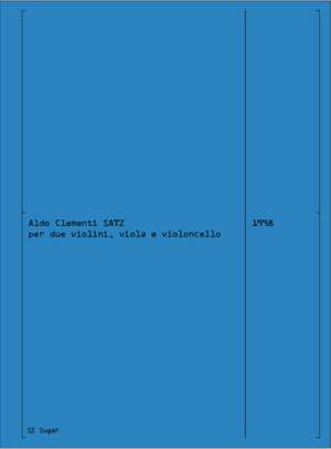 Aldo Clementi: Satz (1998)