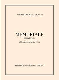 Giorgio Colombo Taccani: Memoriale (2004/2006) Per Chitarra