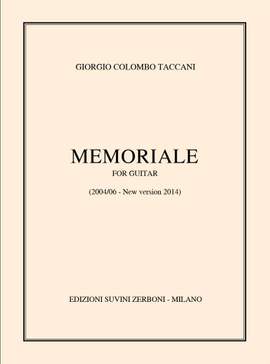 Giorgio Colombo Taccani: Memoriale (2004/2006) Per Chitarra