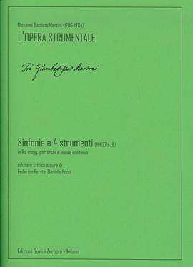 Giovanni Battista Martini: Sinfonia a 4 strumenti
