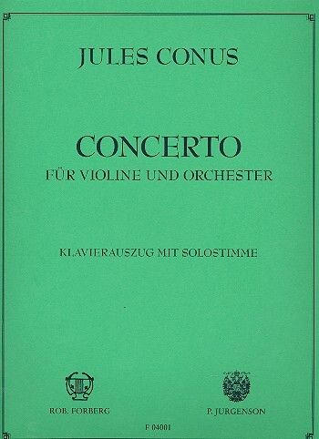 Georges Conus: Concerto e-moll