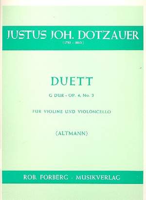 Friedrich Dotzauer: Duett - G Dur - OP. 4, NO. 2