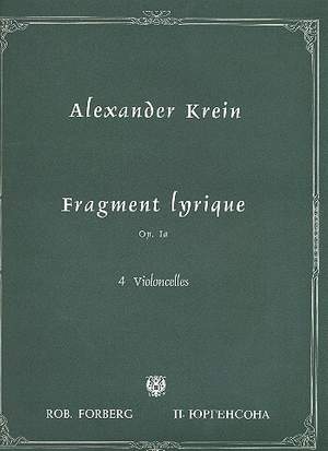 A. Krein: Fragment lyrique, op.1a