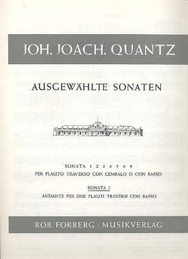 Johann Joachim Quantz: Sonate Nr. 7
