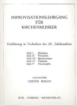 Various: Improvisationslehrgang für Kirchenmusiker Heft 1