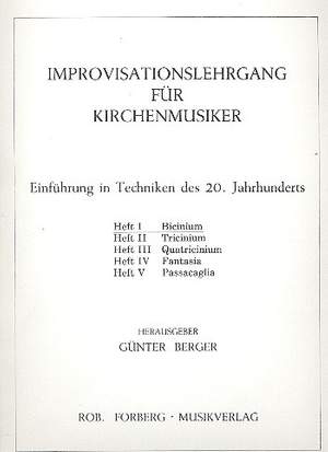 Various: Improvisationslehrgang für Kirchenmusiker Heft 1