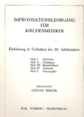 Various: Improvisationslehrgang für Kirchenmusiker Heft 2
