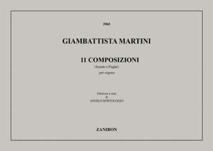 Giovanni Battista Martini: Undici Composizioni (Sonate E Fughe)