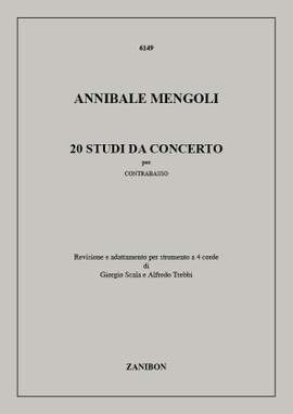Annibale Mengoli: 20 Studi Da Concerto Per Contrabbasso
