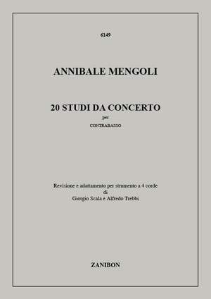 Annibale Mengoli: 20 Studi Da Concerto Per Contrabbasso