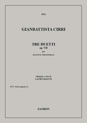 Giovanni Battista Cirri: Tre Duetti Op. VII
