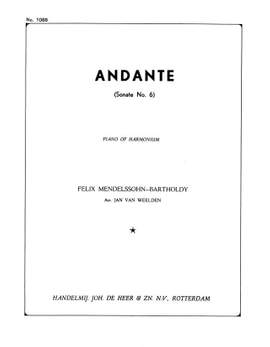 Felix Mendelssohn Bartholdy: Andante