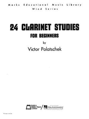 Victor Polatschek: 24 Clarinet Studies for Beginners