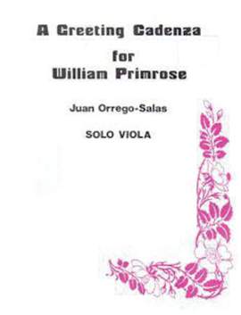 Juan Orrego-Salas: Greeting Cadenza