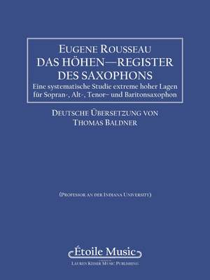 Eugene Rousseau: Saxophone High Tones - German Edition