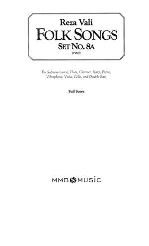 Reza Vali: Folk Songs, Set No. 8A