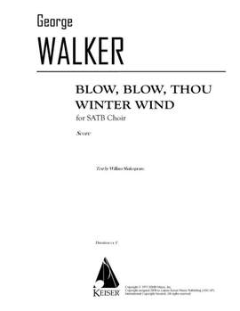 George Walker: Blow, Blow Thou Winter Wind