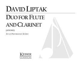 David Liptak: Duo for Flute and Clarinet