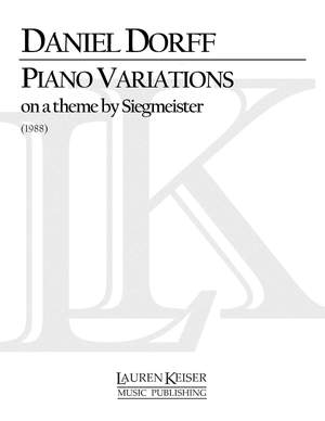 Daniel Dorff: Piano Variations on a Theme by Siegmeister